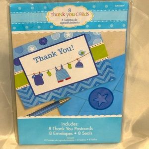 8 Thank You cards & envelopes ✉️